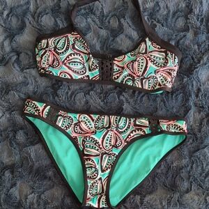 Aerie Stylish Multicolor Bikini Set